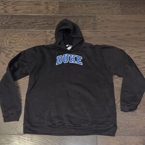 Women’s BIG  (unisex) Black Duke Blue Devils Hoodie Hooded sweater sweatshirt 2X